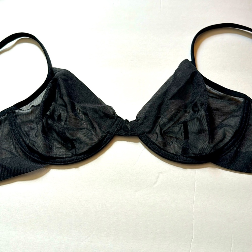 Sexy See Through Black Mesh Bra - Calvin Klein